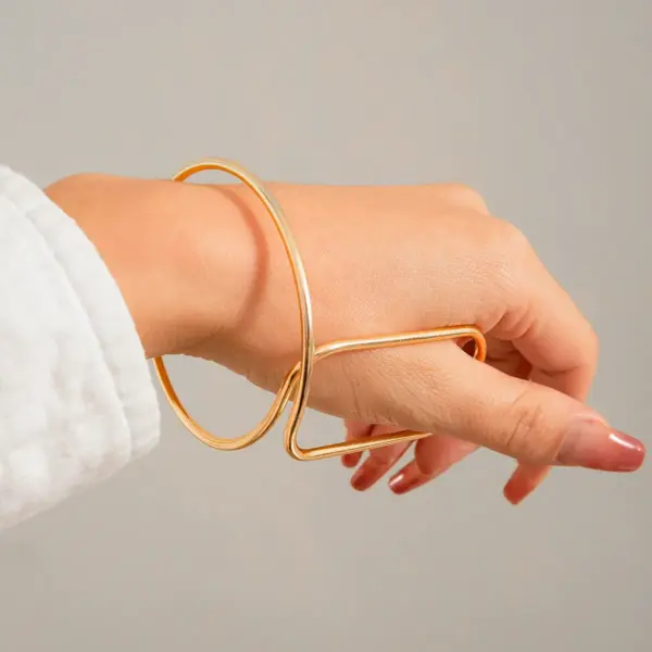 SquareLink Open Ring Bracelet