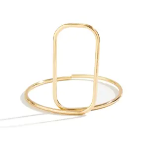 SquareLink Open Ring Bracelet