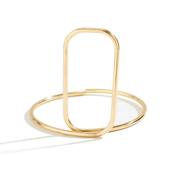SquareLink Open Ring Bracelet
